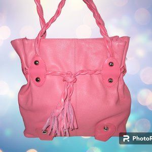 Michael Rome Designs Pink Leather Satchel